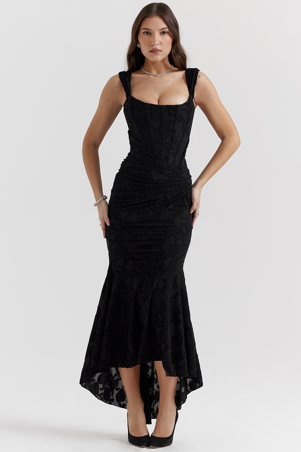 Sky Bloom Maxi Dress