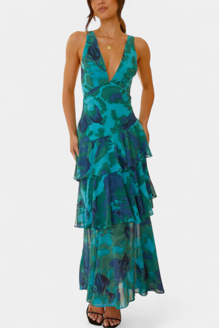 Domenica | V Chiffon Dress