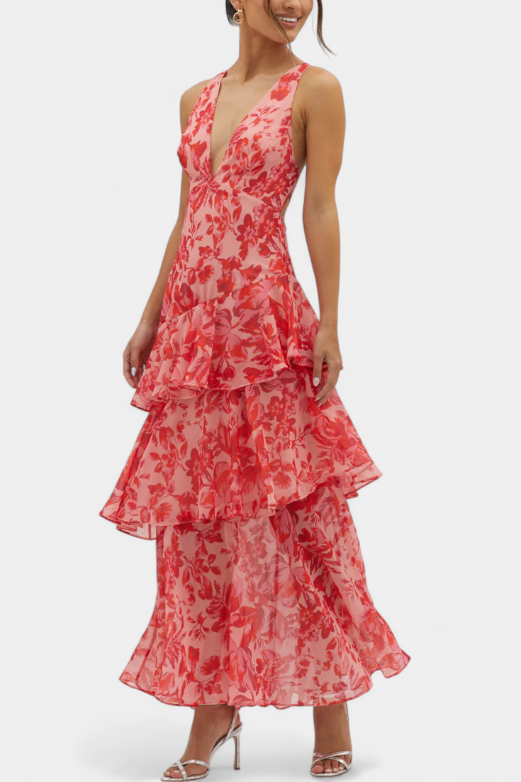 Domenica | V Chiffon Dress