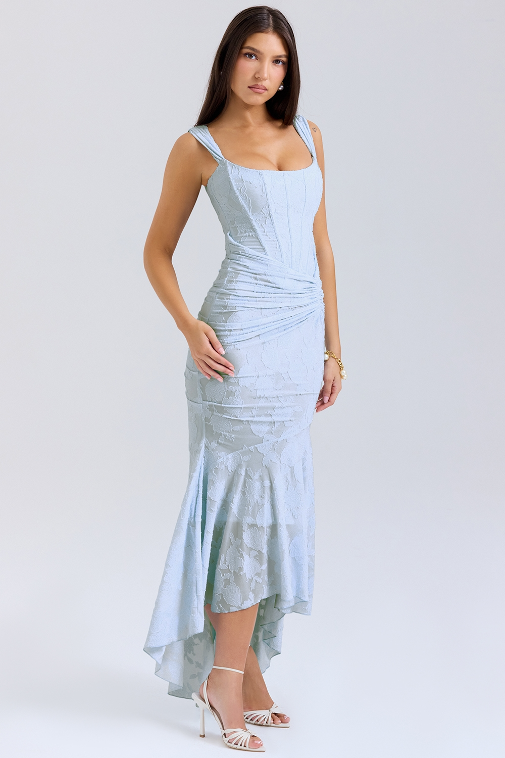 Sky Bloom Maxi Dress