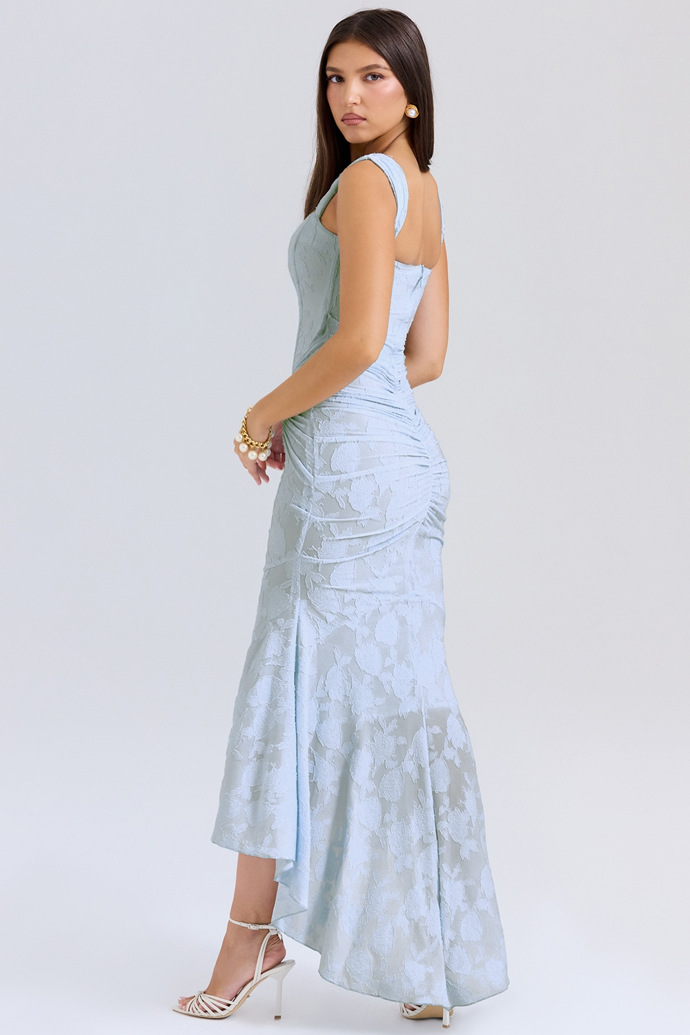 Sky Bloom Maxi Dress