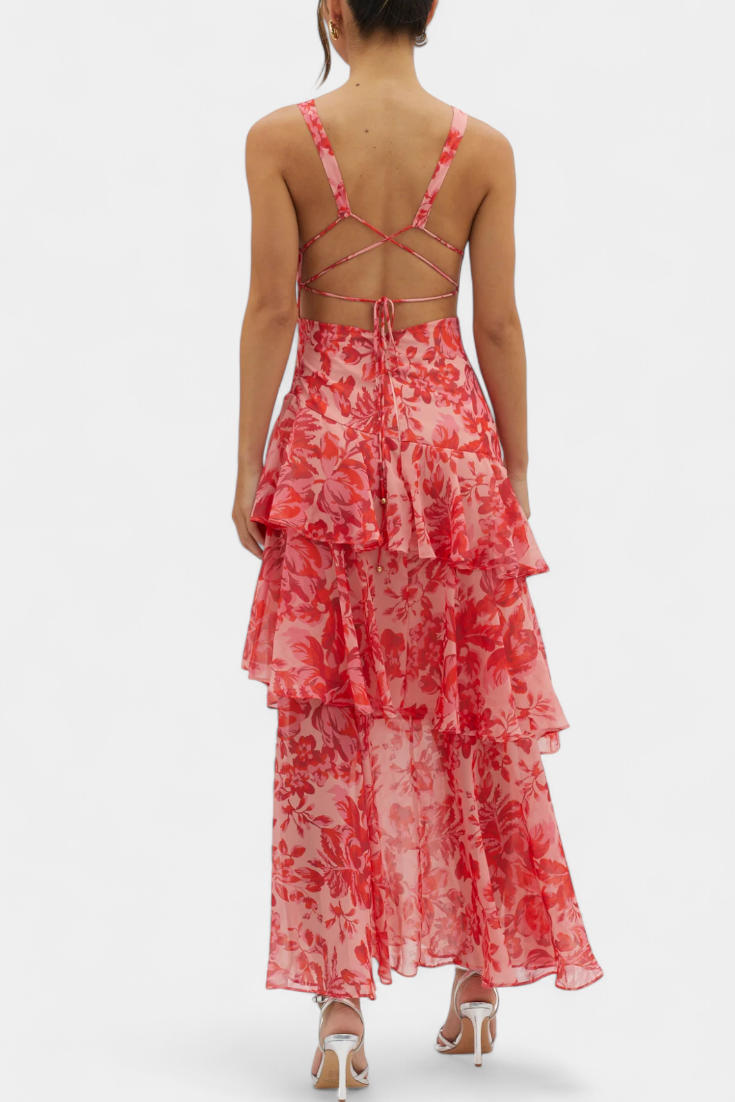 Domenica | V Chiffon Dress
