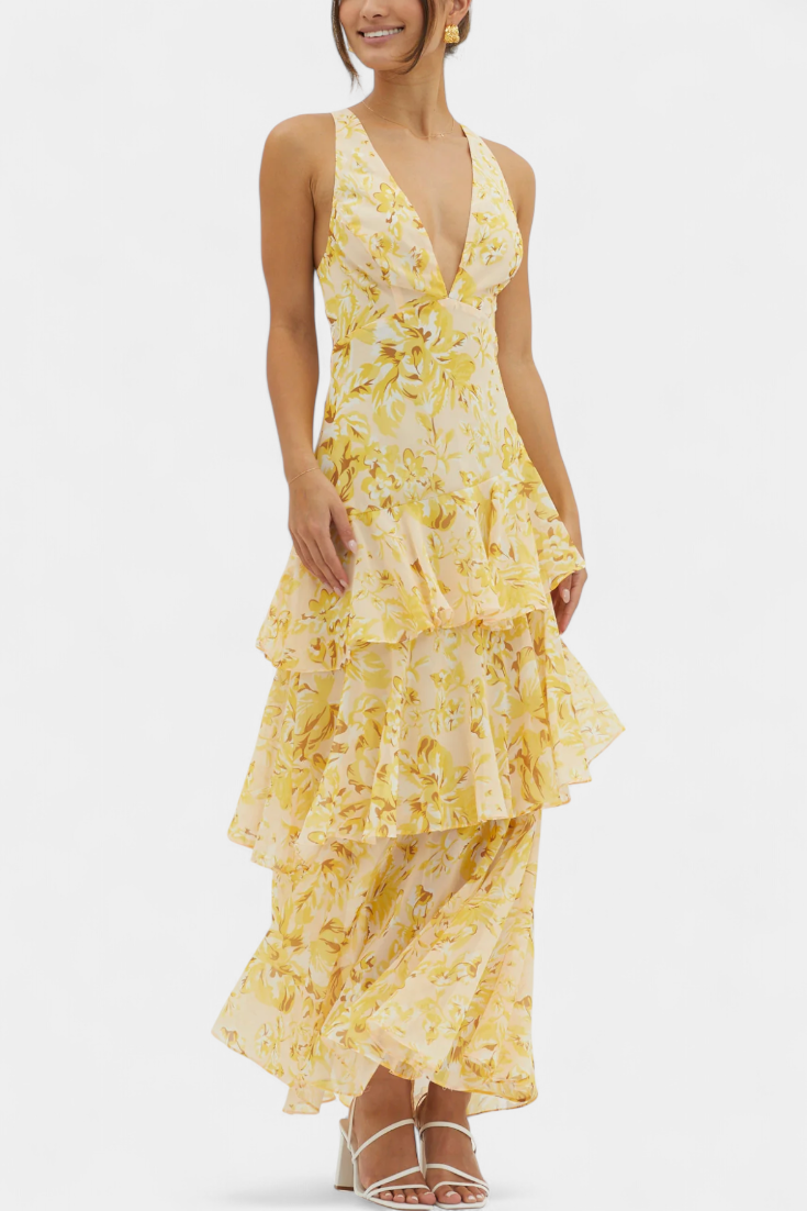 Domenica | V Chiffon Dress