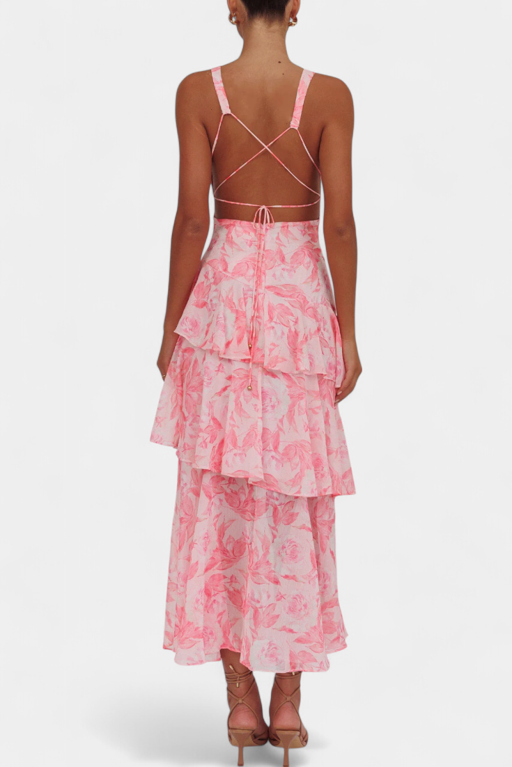 Domenica | V Chiffon Dress