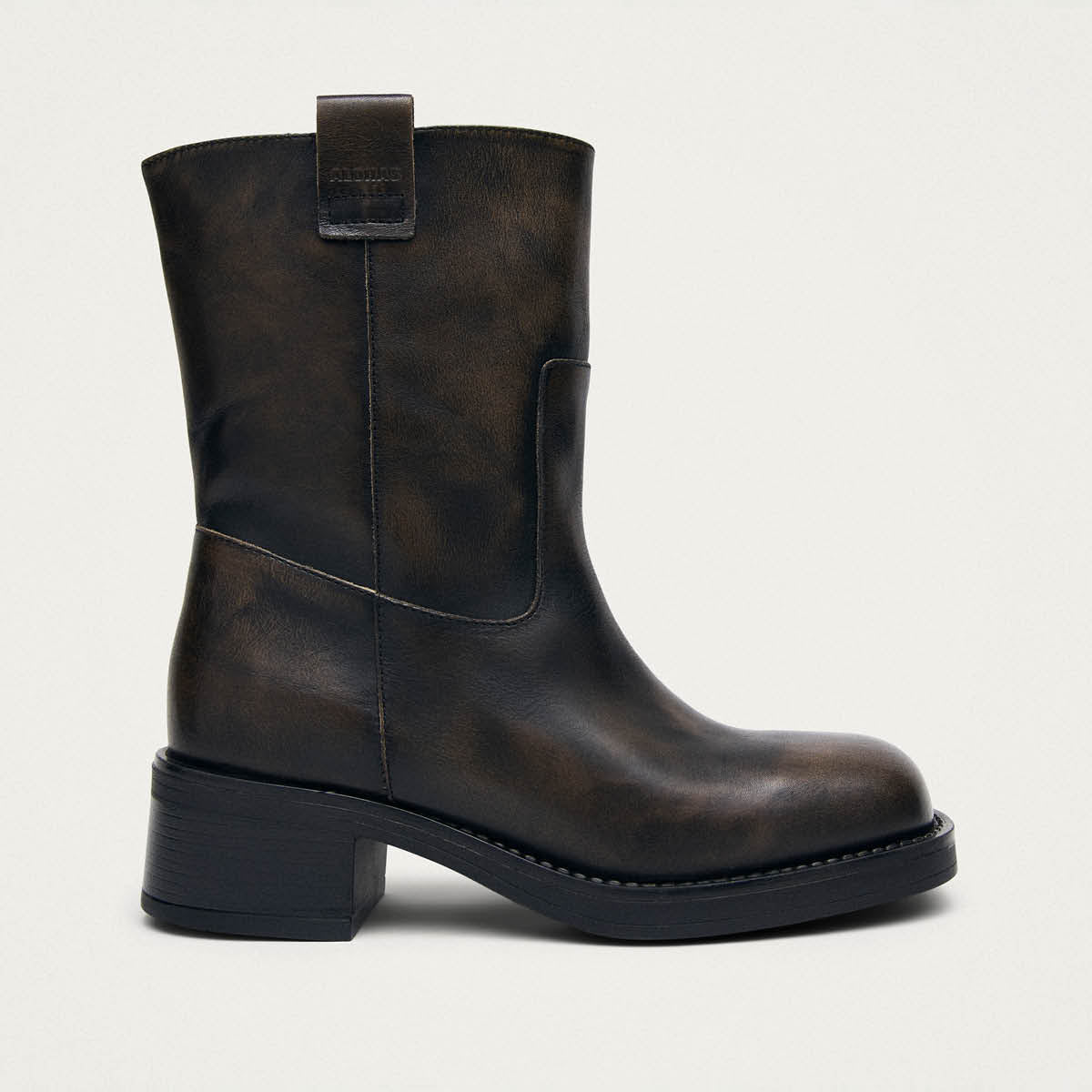 Rajan Vintage Effect Brown Leather Boots