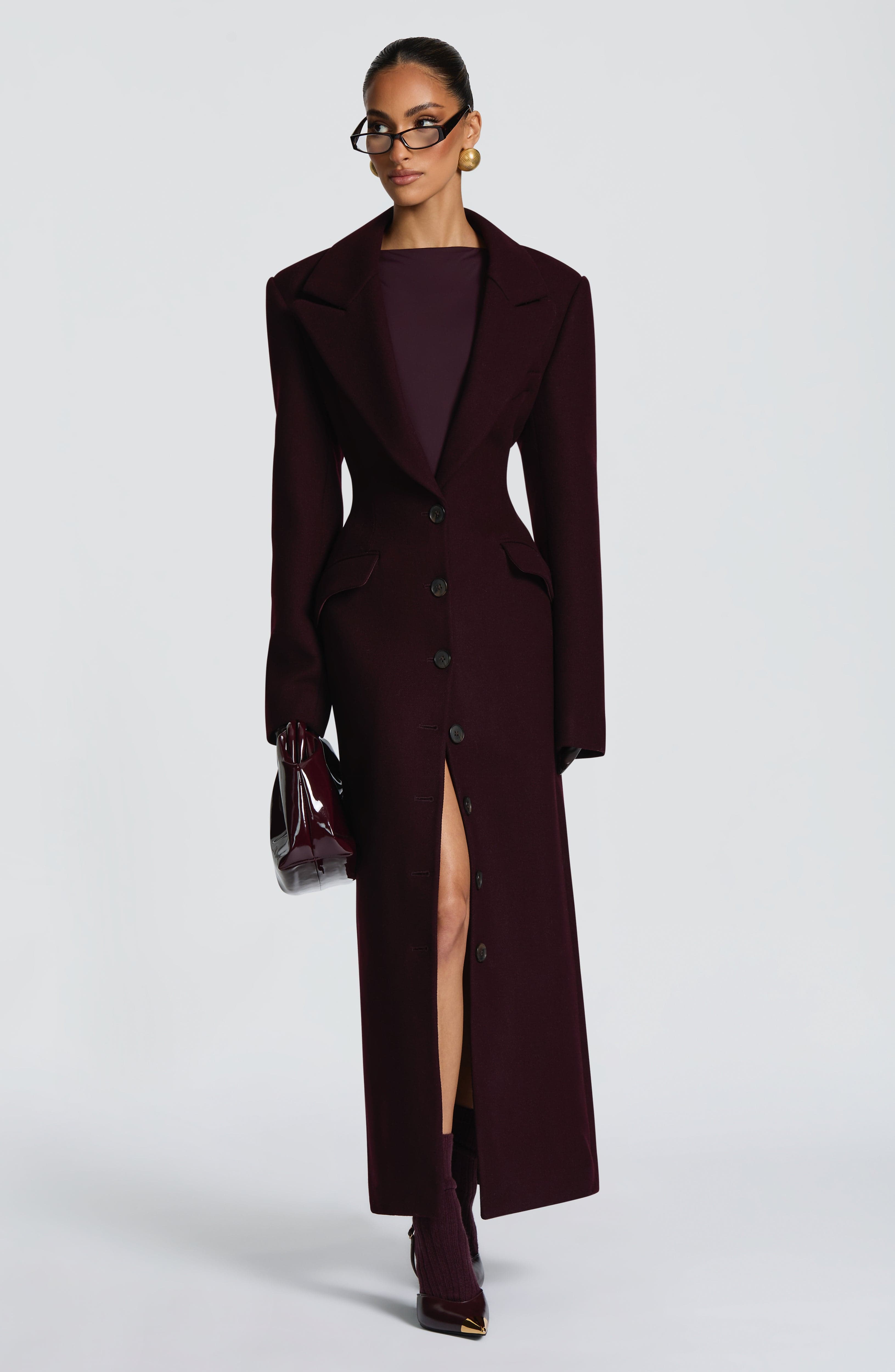Ursula Coat - Plum