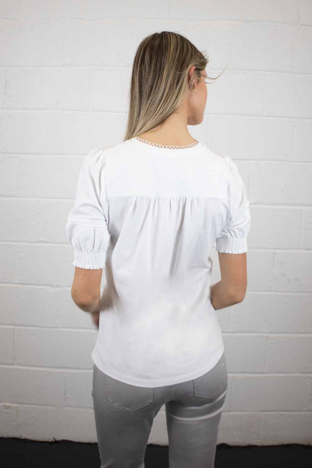 Willow Puff Sleeve Cotton Tee