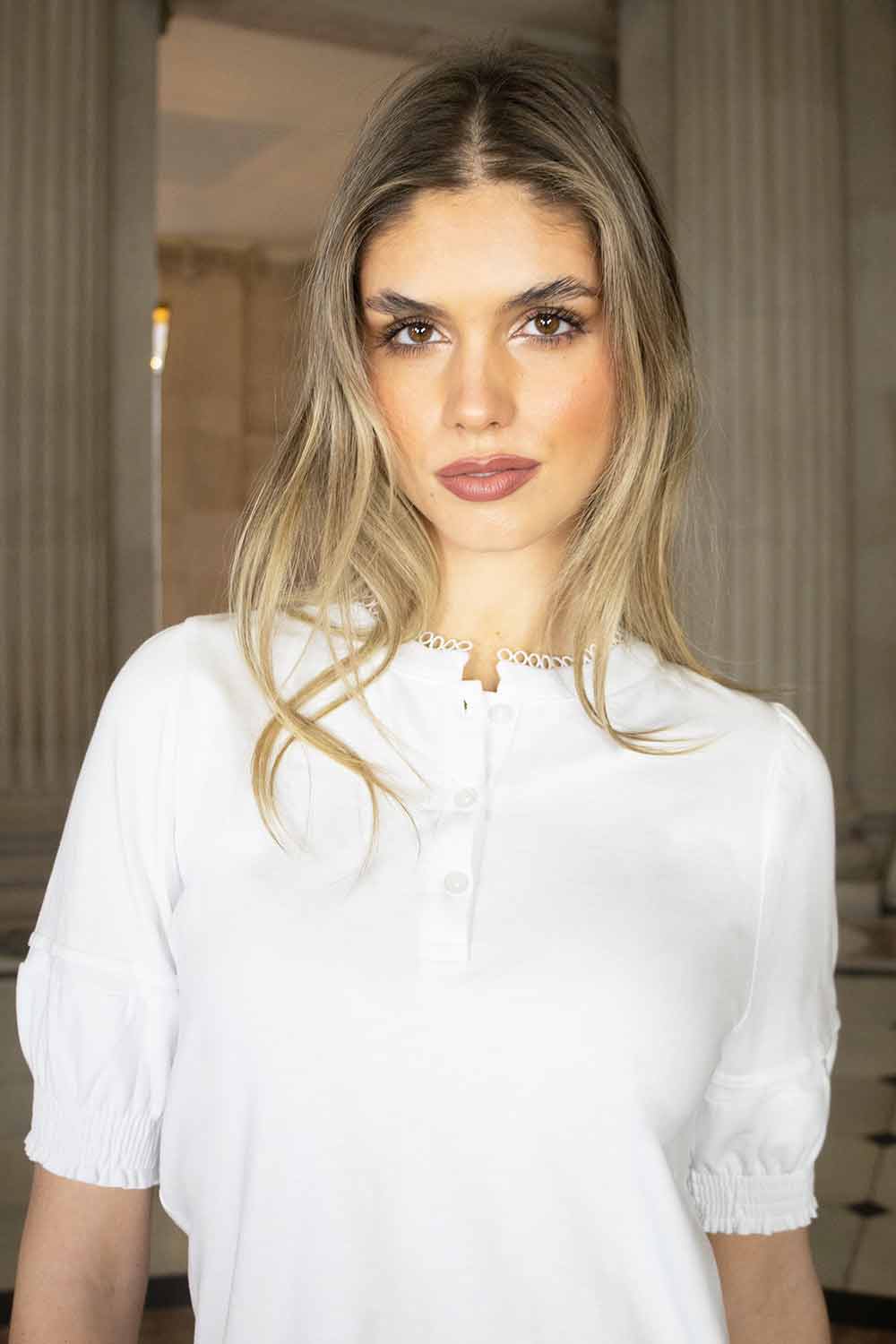 Willow Puff Sleeve Cotton Tee