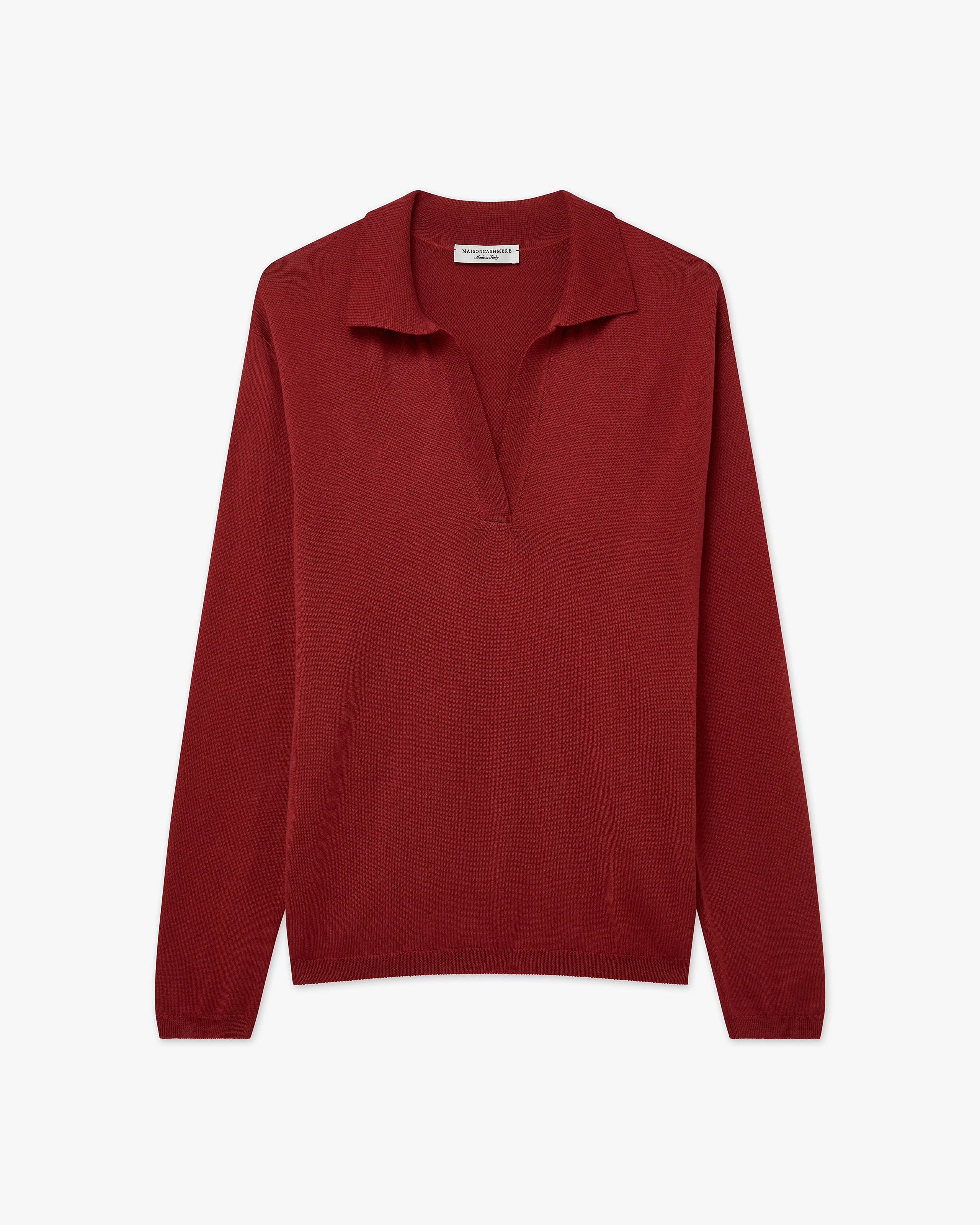 Women's Oasi Polo Sweater - Red