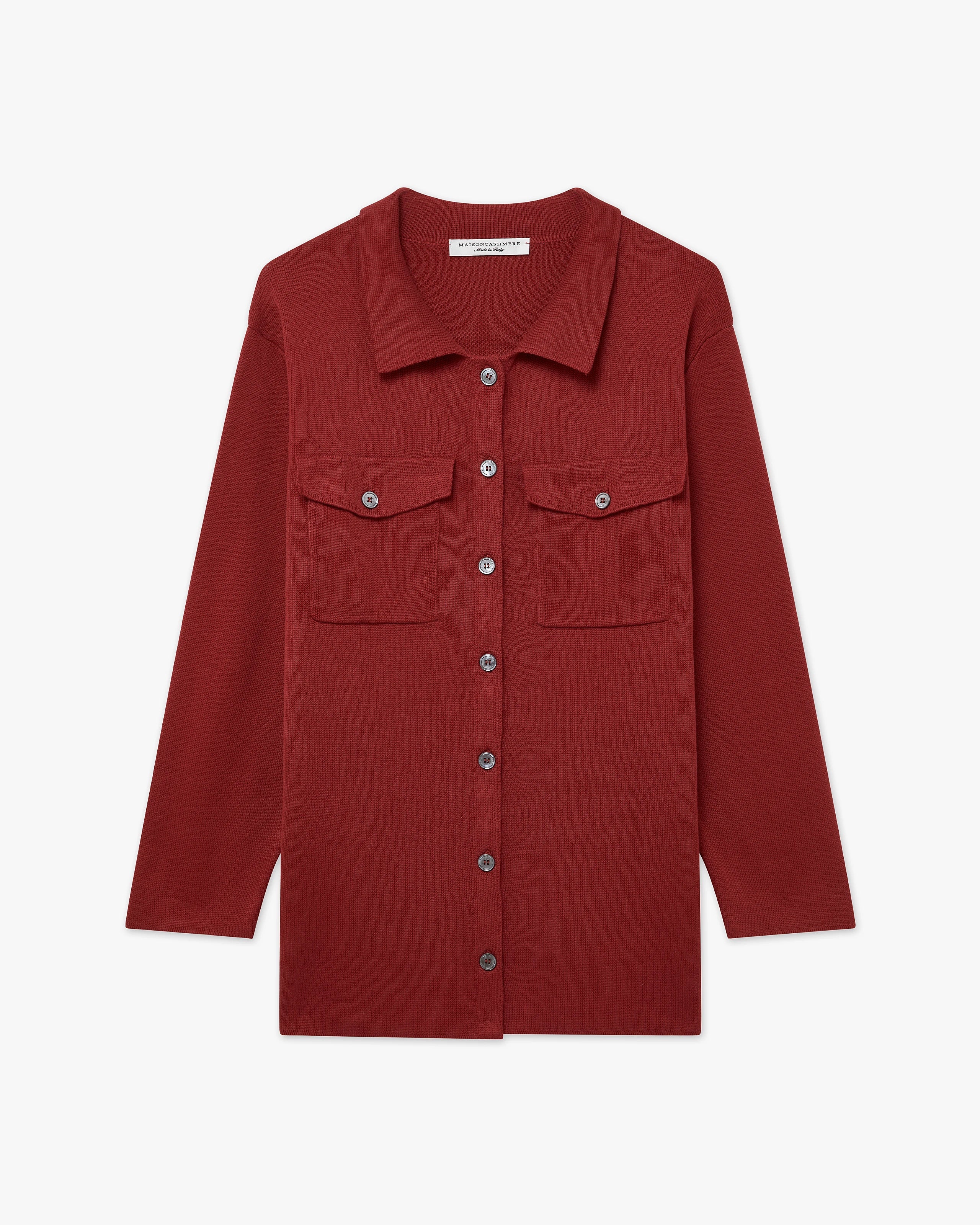 Oasi Shirt Sweater - Red