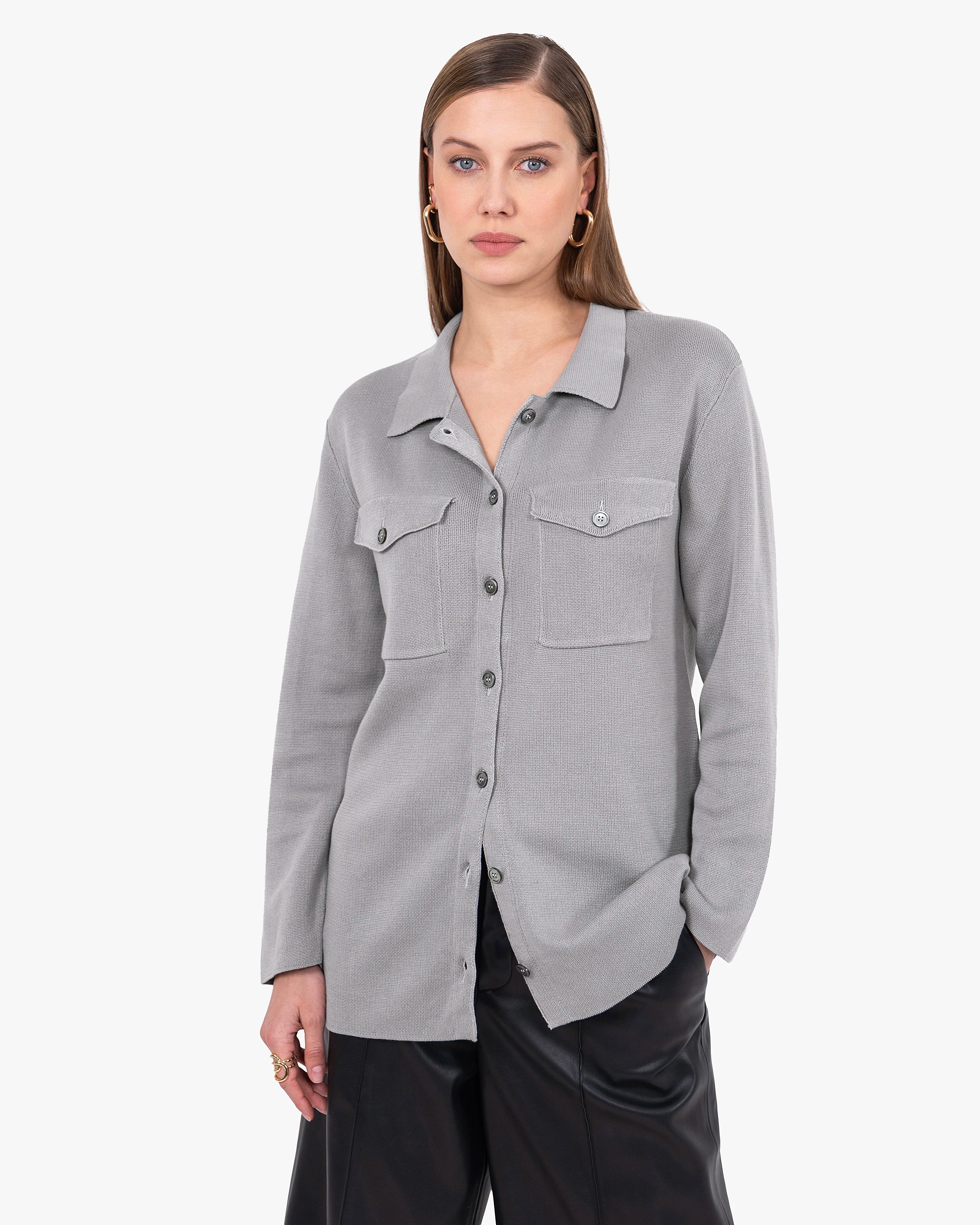Oasi Shirt Sweater - Grey