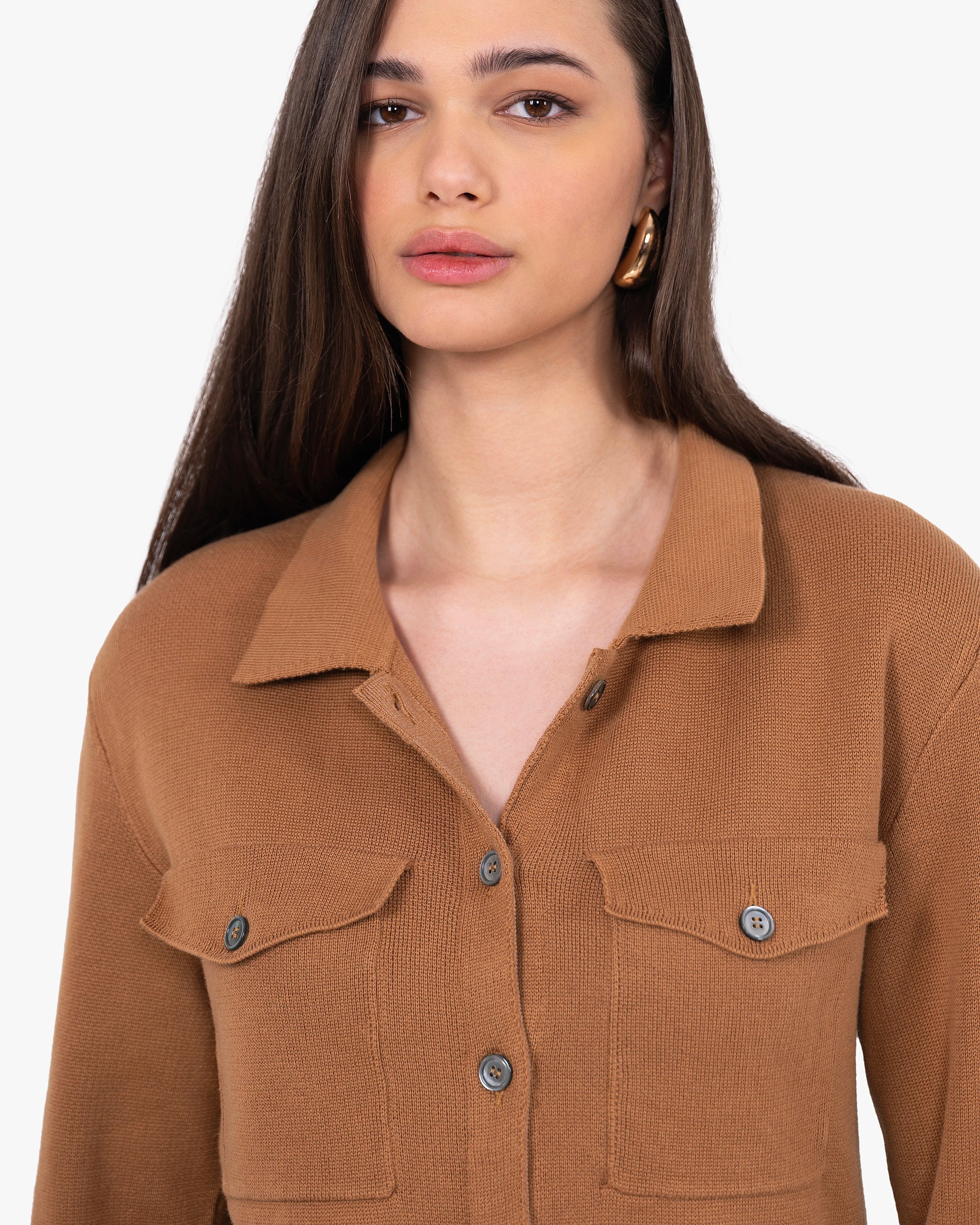 Oasi Shirt Sweater - Hazelnut
