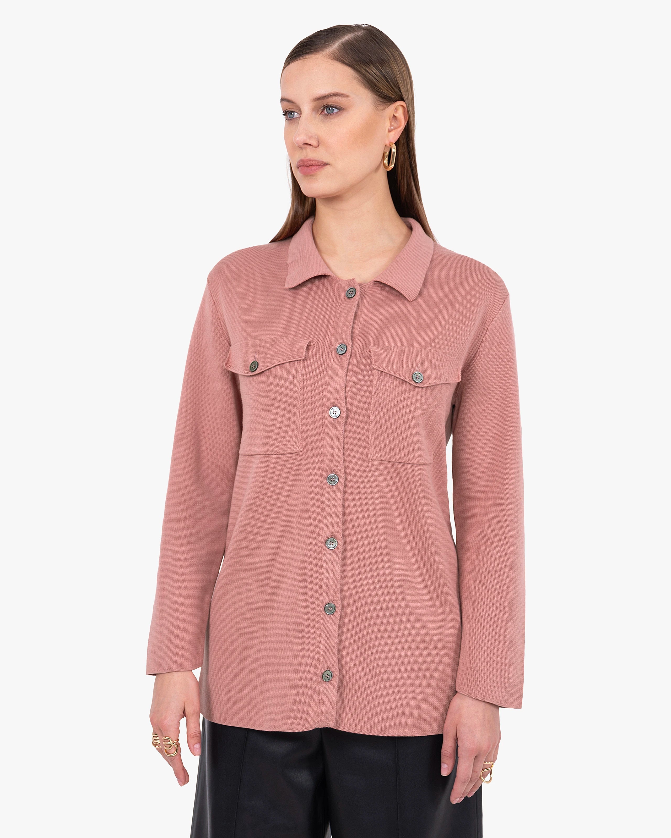 Oasi Shirt Sweater - Blush