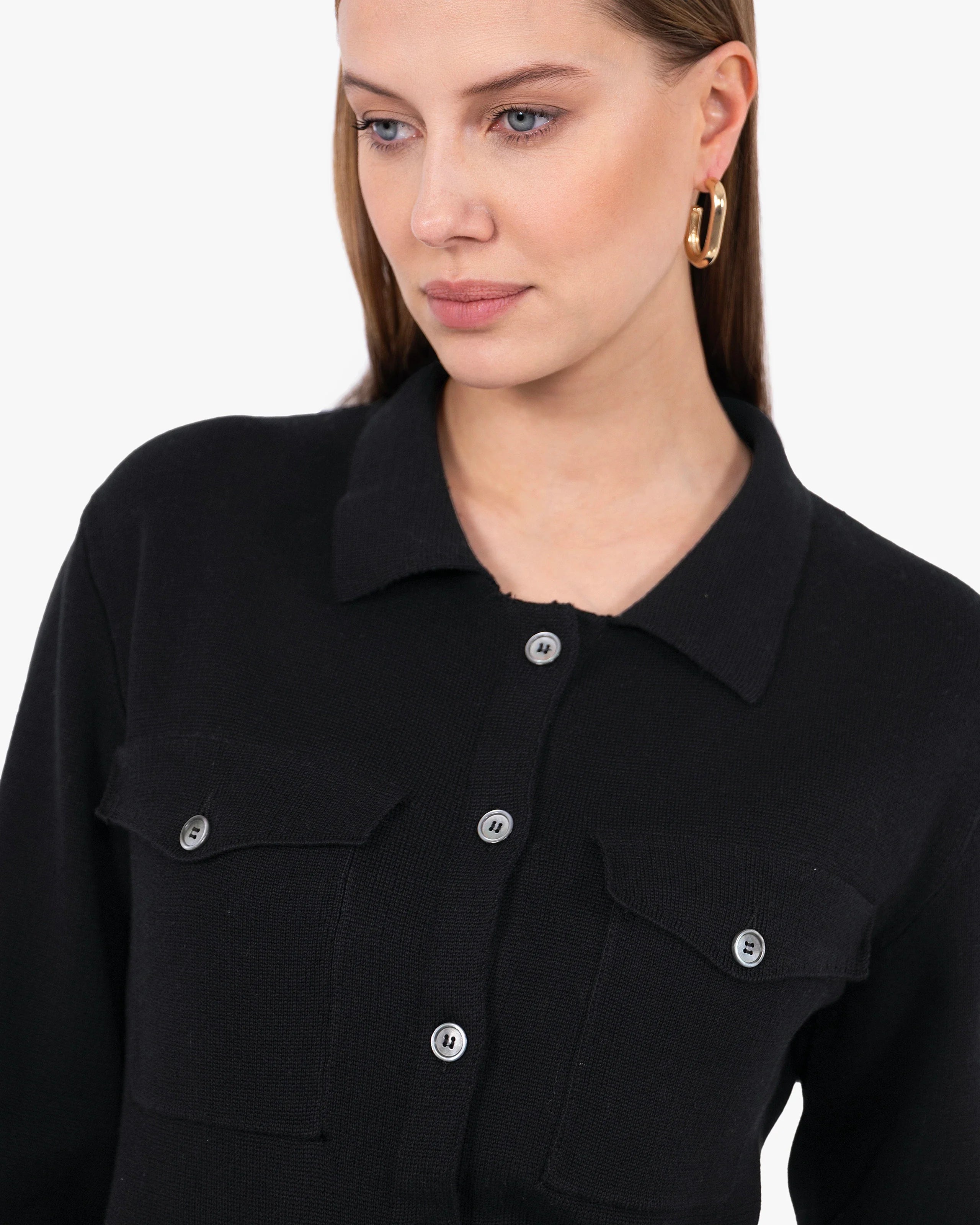 Oasi Shirt Sweater - Black