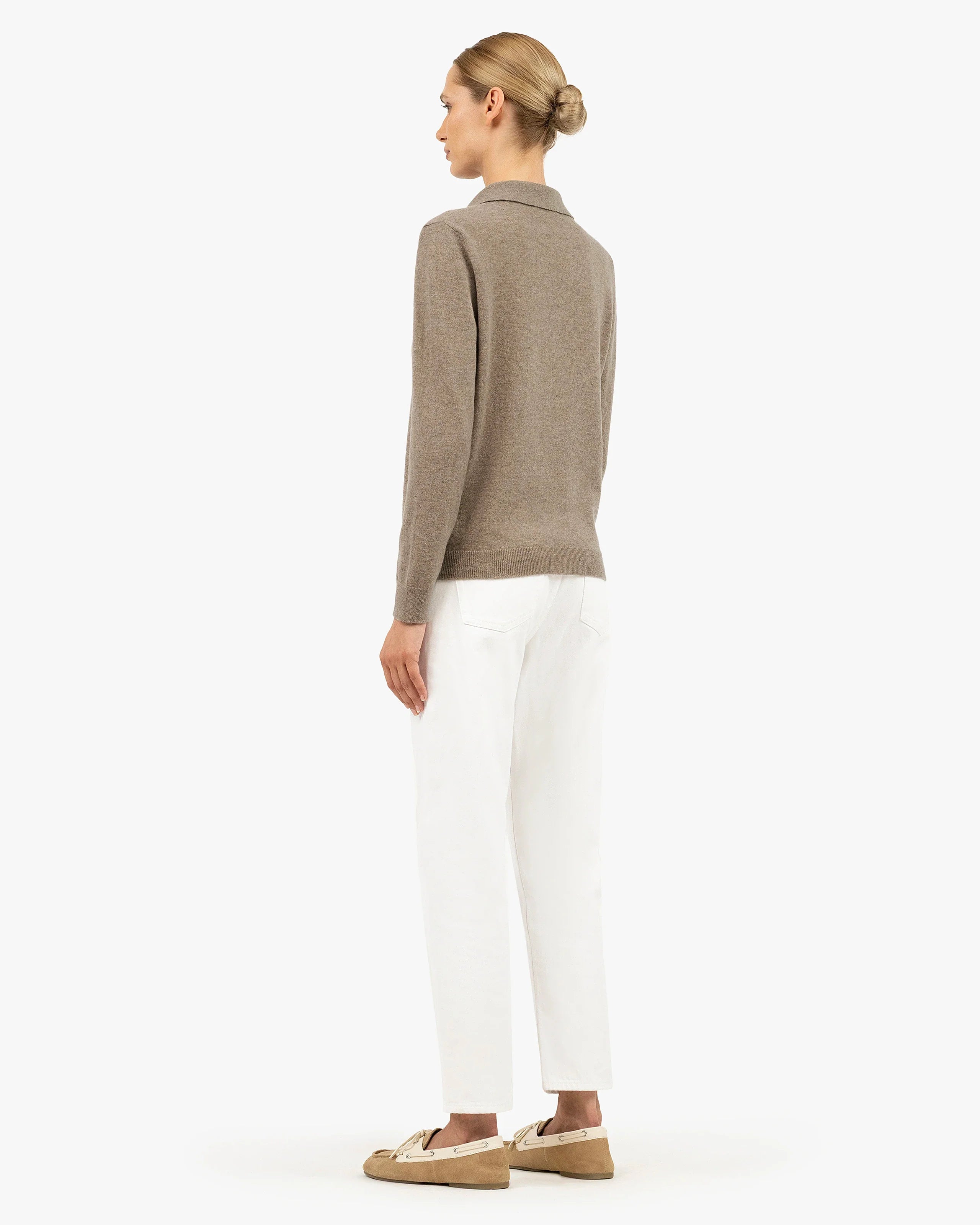 Women's Stresa Polo Sweater - Taupe