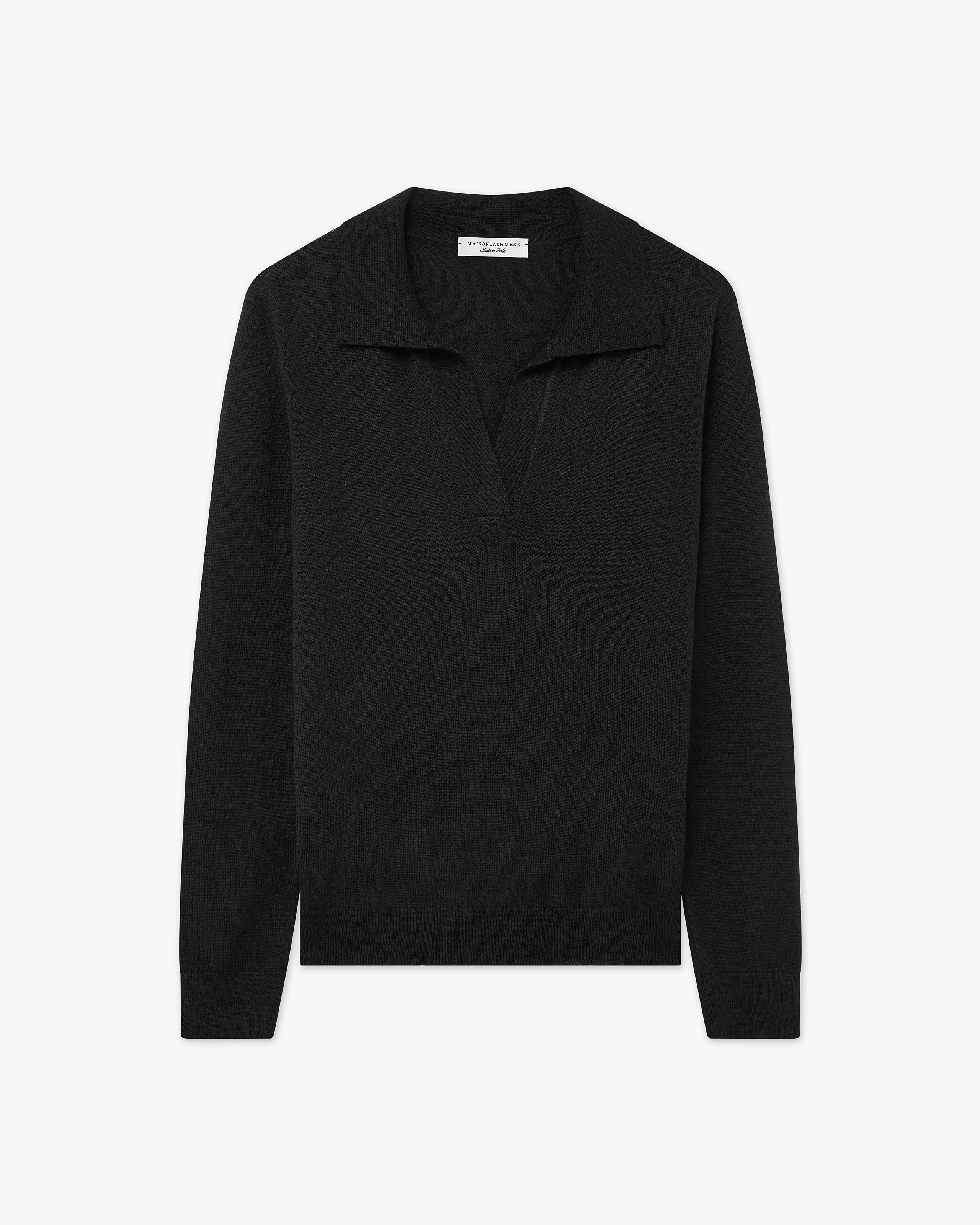 Women's Stresa Polo Sweater - Black