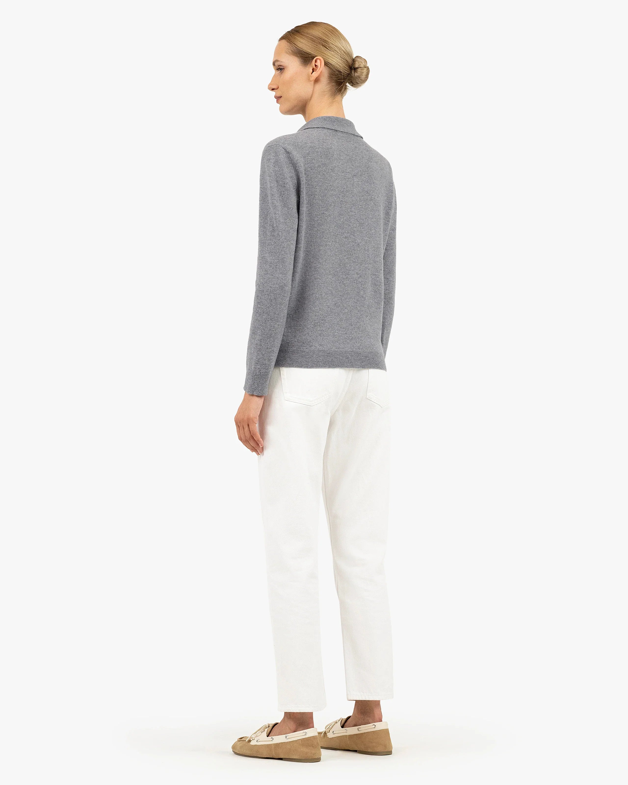 Women's Stresa Polo Sweater - Grey