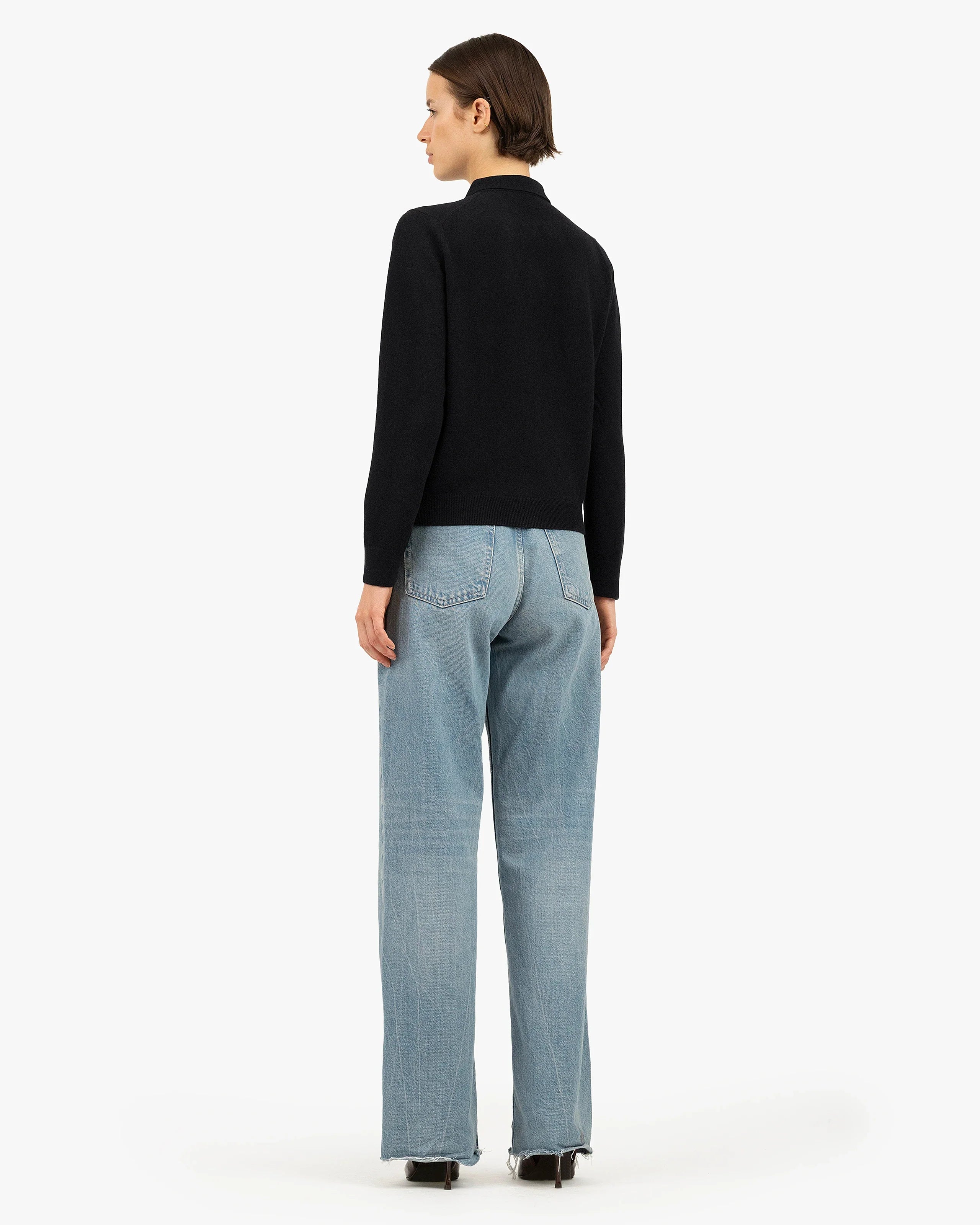 Women's Tribeca Polo Sweater - Black
