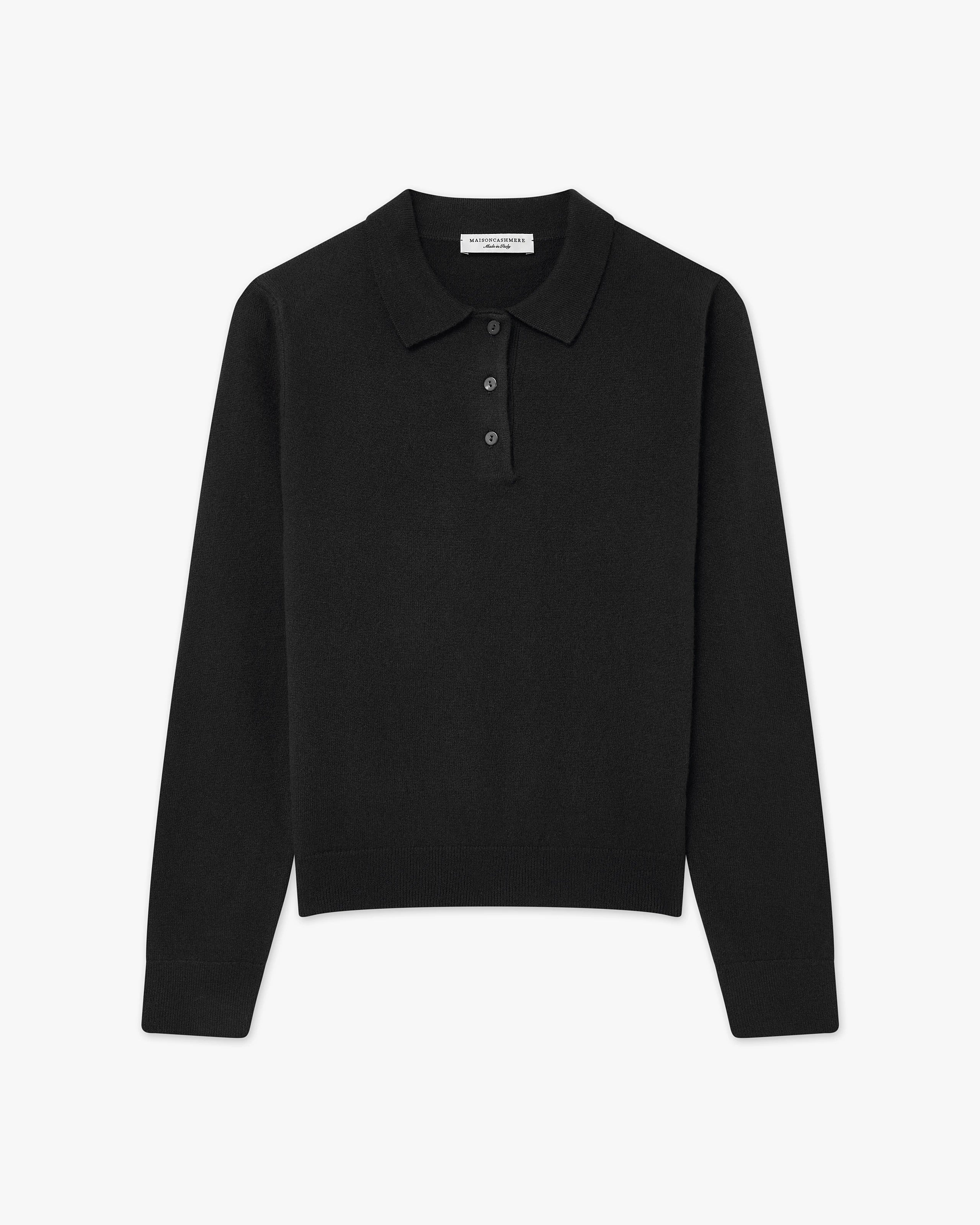 Women's Tribeca Polo Sweater - Black