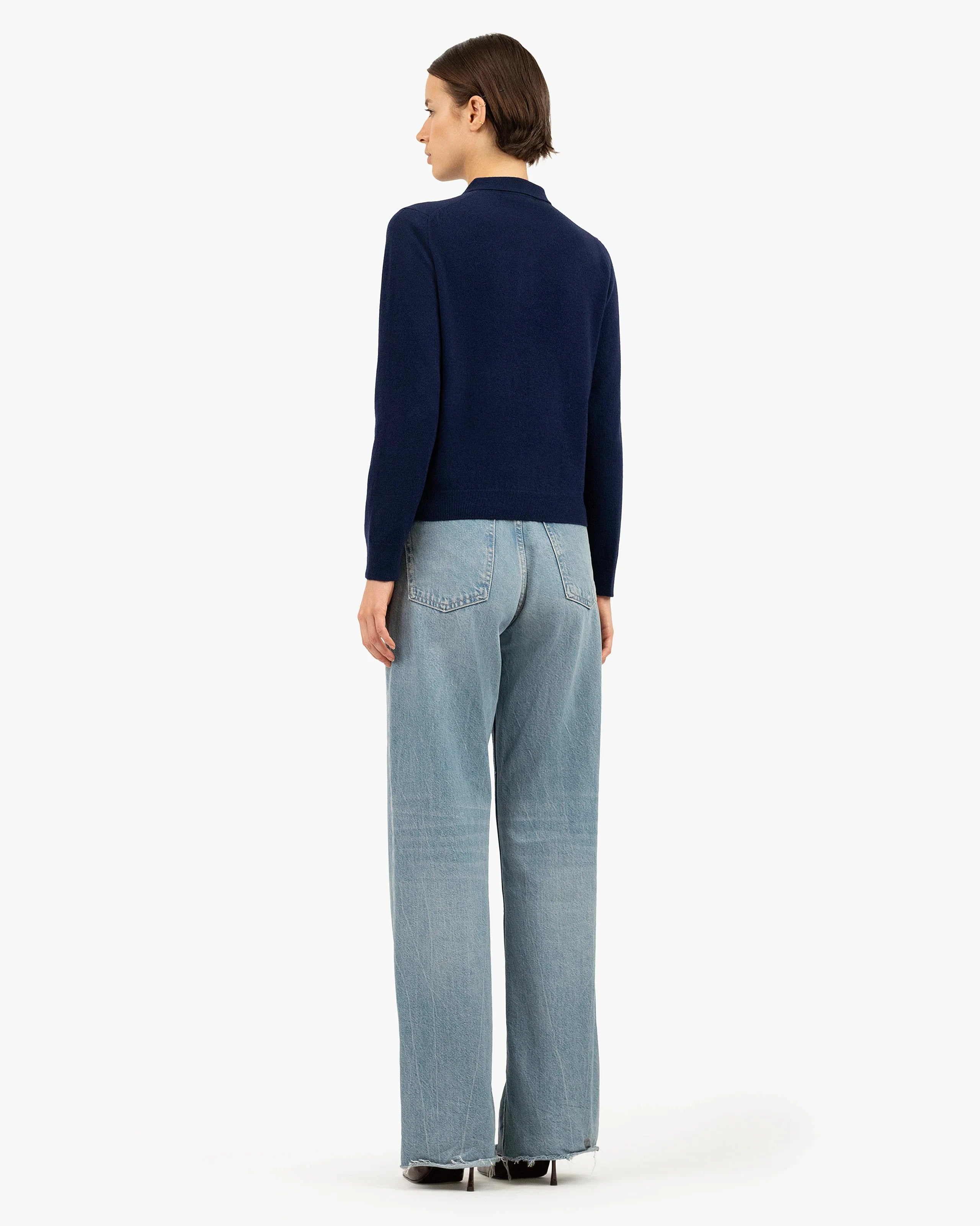 Women's Tribeca Polo Sweater - Blue